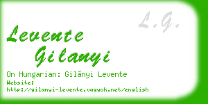 levente gilanyi business card
