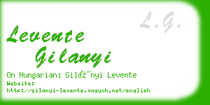 levente gilanyi business card